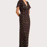 Faithfull - Boda Midi Dress Clover Brown