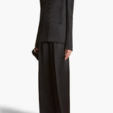 Khaite - Saraphina Jacket in Black Satin