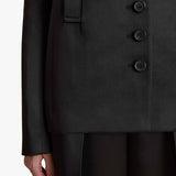 Khaite - Saraphina Jacket in Black Satin