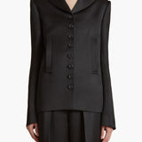 Khaite - Saraphina Jacket in Black Satin