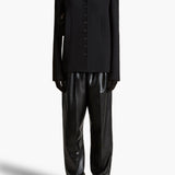 Khaite - Trenton Pant in Black Leather