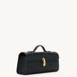 SAVETTE - Slim Symmetry Pochette in Black Leather