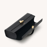 SAVETTE - Slim Symmetry Pochette in Black Leather