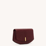 SAVETTE - Florence Clutch in Wine Lizard