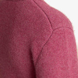 Khaite - Scarlet Cardigan in Amaranth with Leather Buttons