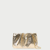 Loeffler Randall - Serena Champagne Gathered Leather Clutch