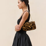 Loeffler Randall - Serena Leopard Gathered Velvet Clutch