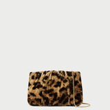 Loeffler Randall - Serena Leopard Gathered Velvet Clutch