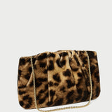 Loeffler Randall - Serena Leopard Gathered Velvet Clutch