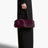 Khaite - Simona Shoulder Bag in Eggplant Haircalf