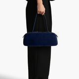 Khaite - Simona Shoulder Bag in Midnight Suede