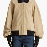 Khaite - Spence Jacket in Sand Suede