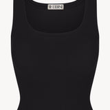 ETERNE - SQUARE NECK TANK BLACK