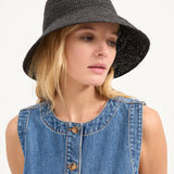 Veronica Beard - Felix Raffia Straw Bucket Hat