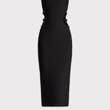 Herve Leger - BANDAGE MIDI DRESS W/ STRAPPY HARDWARE