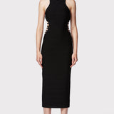 Herve Leger - BANDAGE MIDI DRESS W/ STRAPPY HARDWARE