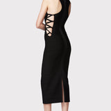 Herve Leger - BANDAGE MIDI DRESS W/ STRAPPY HARDWARE