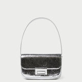 Roeffler Randall - Stefania Silver Leather Baguette Bag