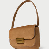 Roeffler Randall - Stefania Toffee Suede Baguette Bag