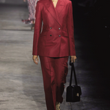 GABRIELA HEARST - Angela Blazer in Red Wool and Silk Linen