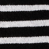 Khaite - Davin Sweater in Black with Glaze Stripe