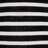 Khaite - Renato Top in Black and Pearl Stripe