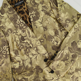 Dolce & Gabbana Metallic Gold Floral Brocade Blazer Jacket Size IT 46 (UK 14)