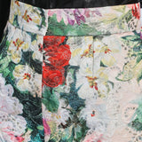 Dolce & Gabbana Multicolour Floral Metallic High-Waisted Shorts Size IT 40 (UK 8)