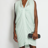 Balenciaga Pastel Green V-Neck Midi Dress FR 38 (UK 10)