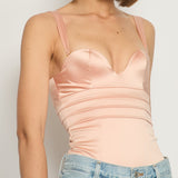 Agent Provocateur Pastel Pink Bodysuit with Corset Detail FR 34 (UK 6)