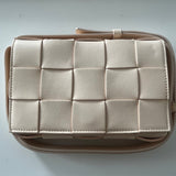 Bottega Veneta Beige Cassette Leather Crossbody Bag