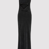 St. Agni - Sophia Drape Dress - Washed Black