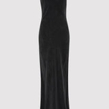 St. Agni - Sophia Drape Dress - Washed Black