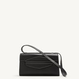 SAVETTE - Sport Shoulder Bag in Black Leather