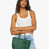 Mother - Basket Case Mini Leather Bag - Forest