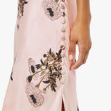 Mother - Alix Of Bohemia Adele Silk Dress - Pink Anemone