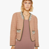 Mother - Alix Of Bohemia Pasha Shell And Gem Jacket - Pink Jute