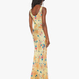 Mother - Alix Of Bohemia Adele Silk Dress - Yellow Lemon