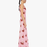 Mother - Alix Of Bohemia Adele Silk Dress - Pink Ruby