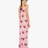 Mother - Alix Of Bohemia Adele Silk Dress - Pink Ruby