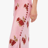 Mother - Alix Of Bohemia Adele Silk Dress - Pink Ruby