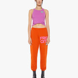 Mother - FREECITY Large Sweatpant - Orange Plant