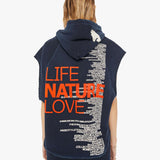 Mother - FREECITY LNL WORDY Superyumm Cutoff Hoodie - Squidsink