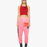 Mother - FREECITY LETSGO OG Superyumm Sweatpant - Pink Plant