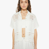 Mother - Alix Of Bohemia Stevie Picnic Eyelet Shirt - Ivory