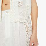 Mother - Alix Of Bohemia Stevie Picnic Eyelet Shirt - Ivory