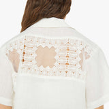 Mother - Alix Of Bohemia Stevie Picnic Eyelet Shirt - Ivory