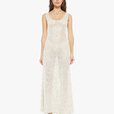 Mother - Alix Of Bohemia Adele Pearl Crochet Dress - Ivory