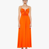 Mother - Maria Cher Francine Midi Dress - Orange