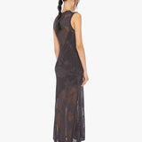 Mother - Maria Cher Olaya Tora Midi Dress - Charcoal